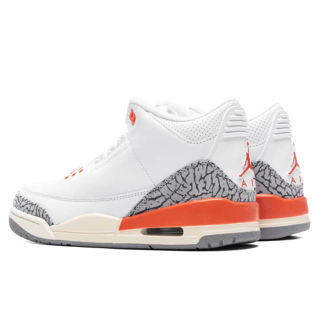 Womens Air Jordan 3 Retro Georgia Peach White Cosmic Clay Sail