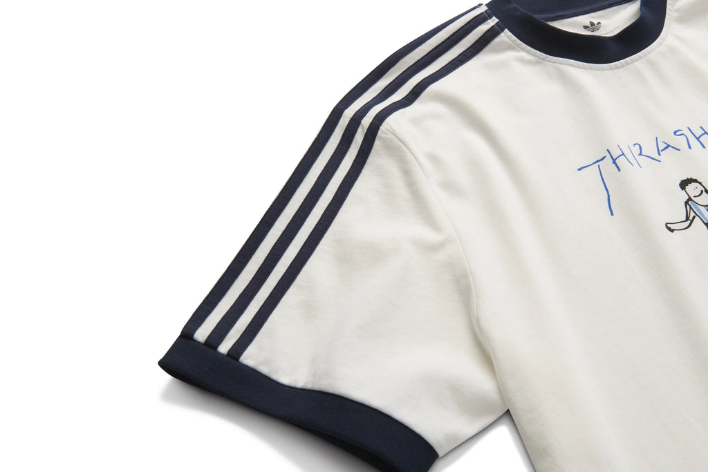 Adidas Skate Thrasher x AFA Ringer Shirt White