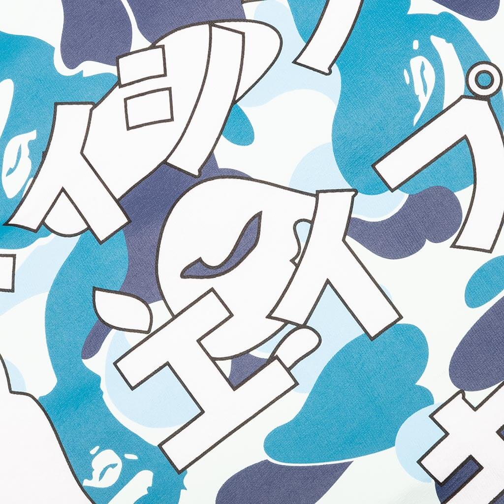 Abc Camo Japanese Letters L S Tee White Blue