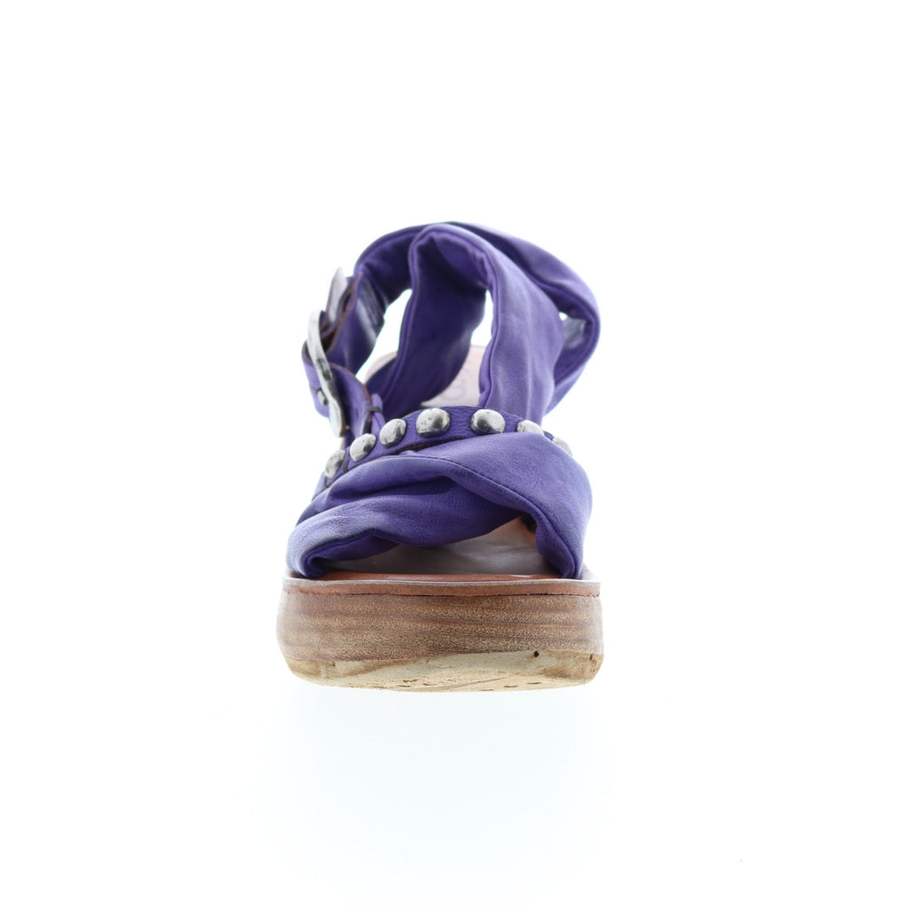 Nolie 528078-201 Womens Purple Leather Strap Sandals Shoes