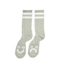 Polar Rib Socks Happy Sad Heather Grey