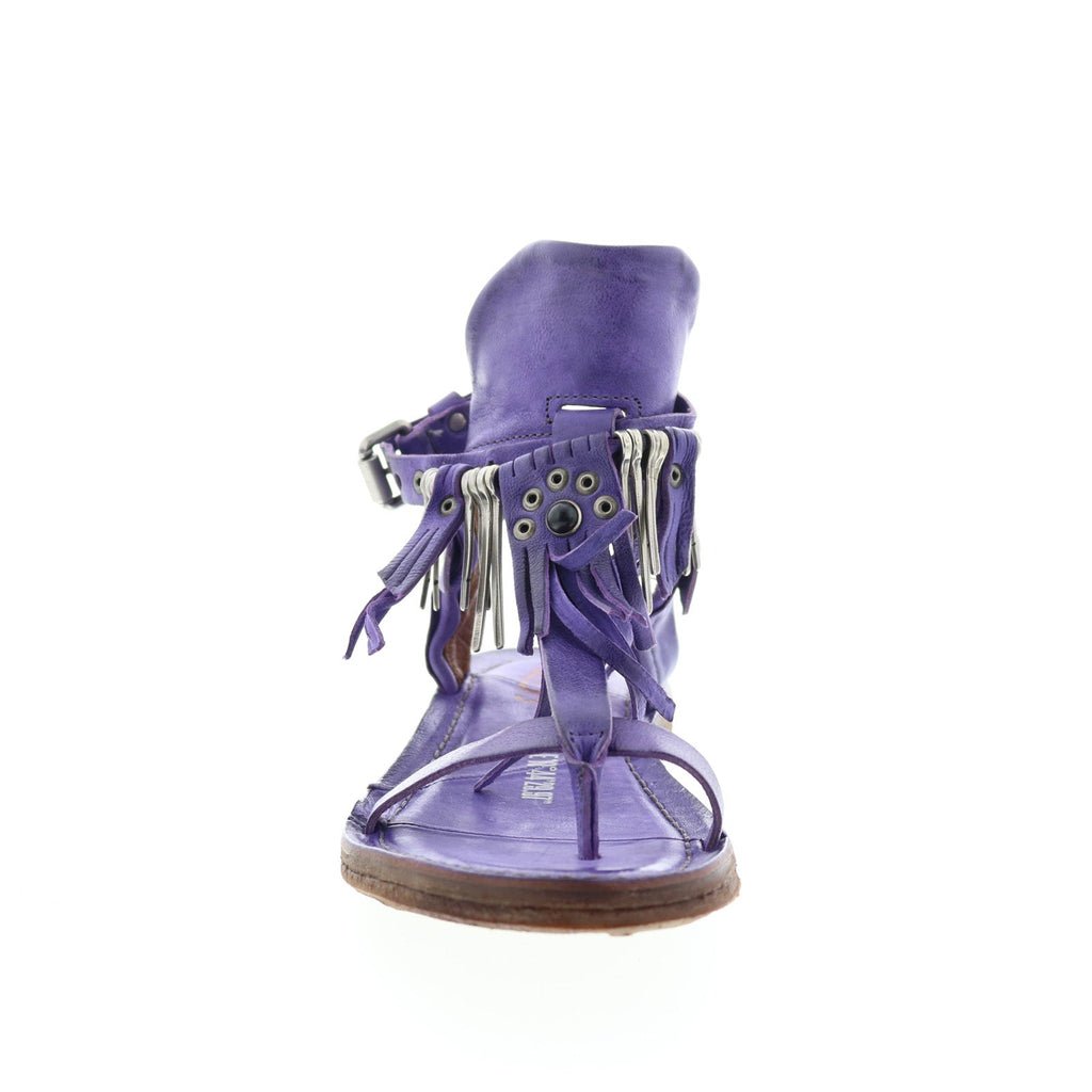 Rowan 534010-1105 Womens Purple Leather Strap Sandals Shoes