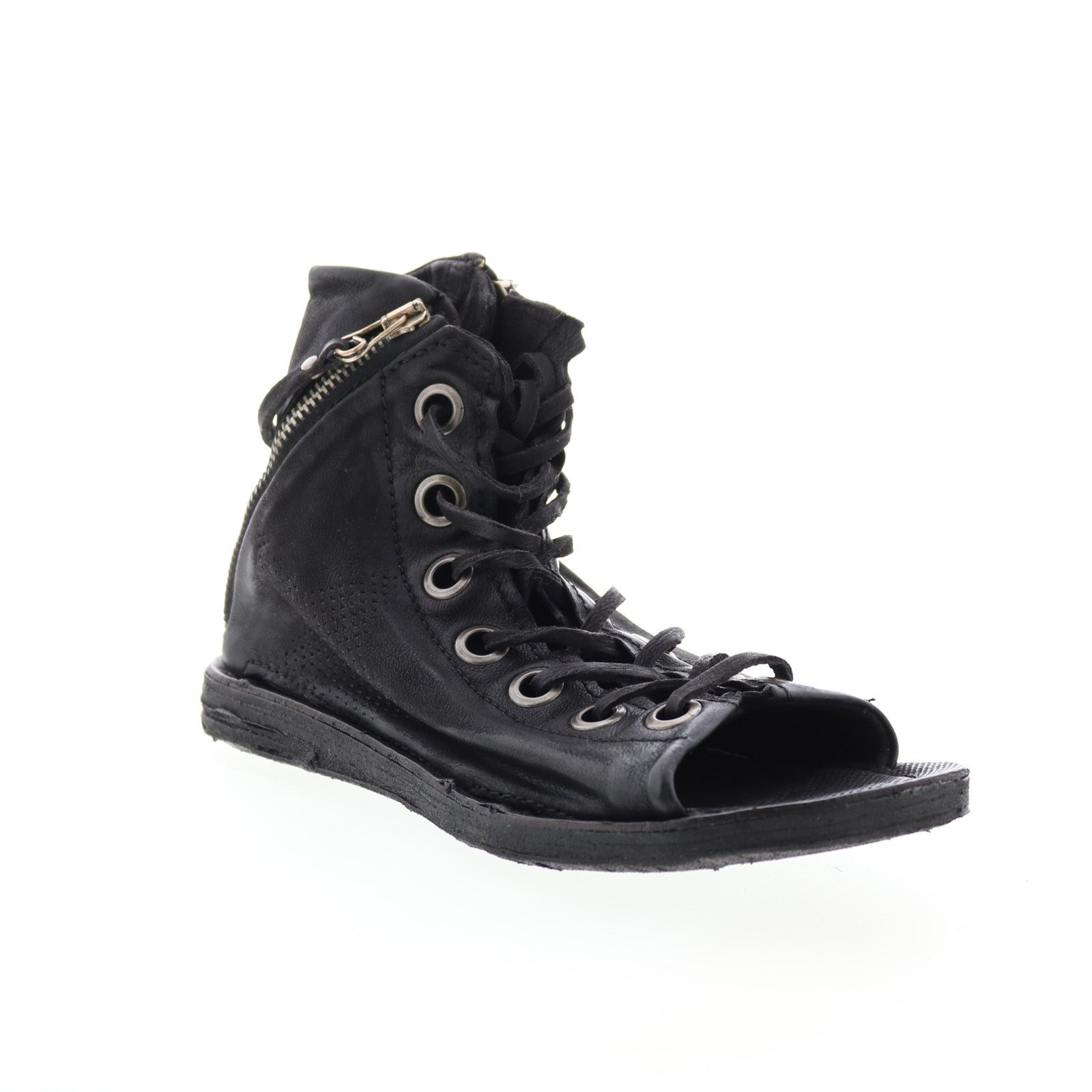 Rhett 534074-302 Womens Black Leather Strap Sandals Shoes