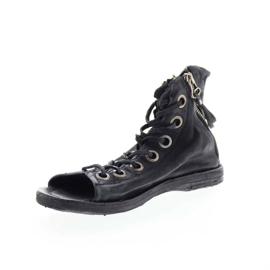 Rhett 534074-302 Womens Black Leather Strap Sandals Shoes