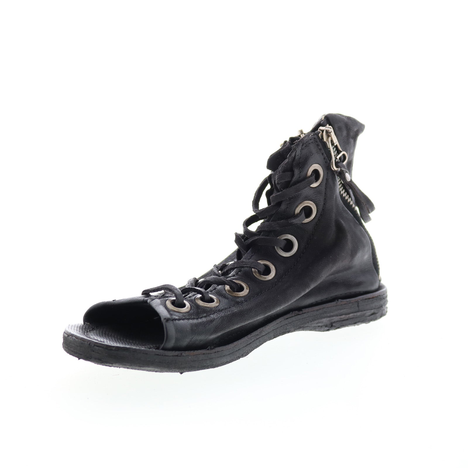 Rhett 534074-302 Womens Black Leather Strap Sandals Shoes