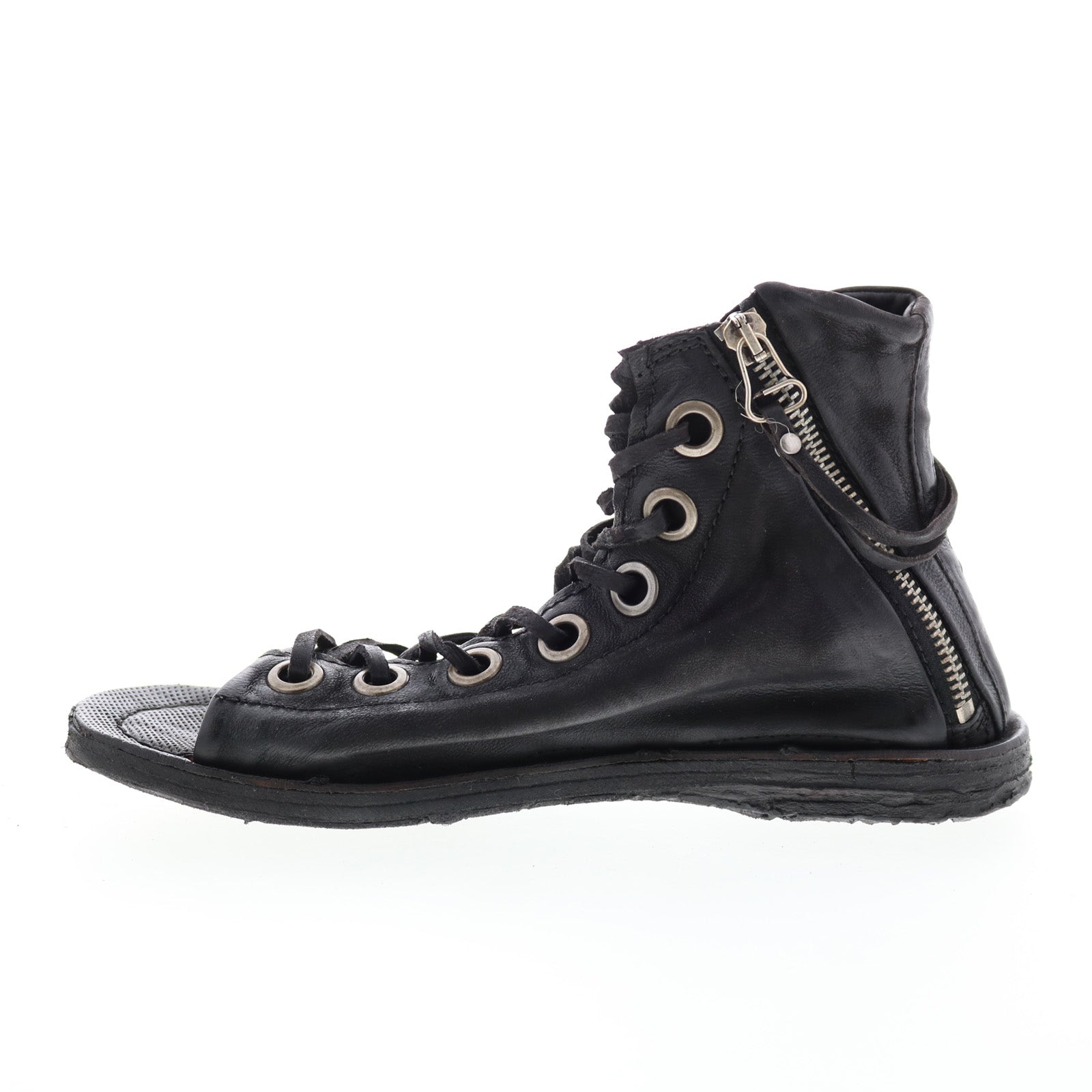 Rhett 534074-302 Womens Black Leather Strap Sandals Shoes