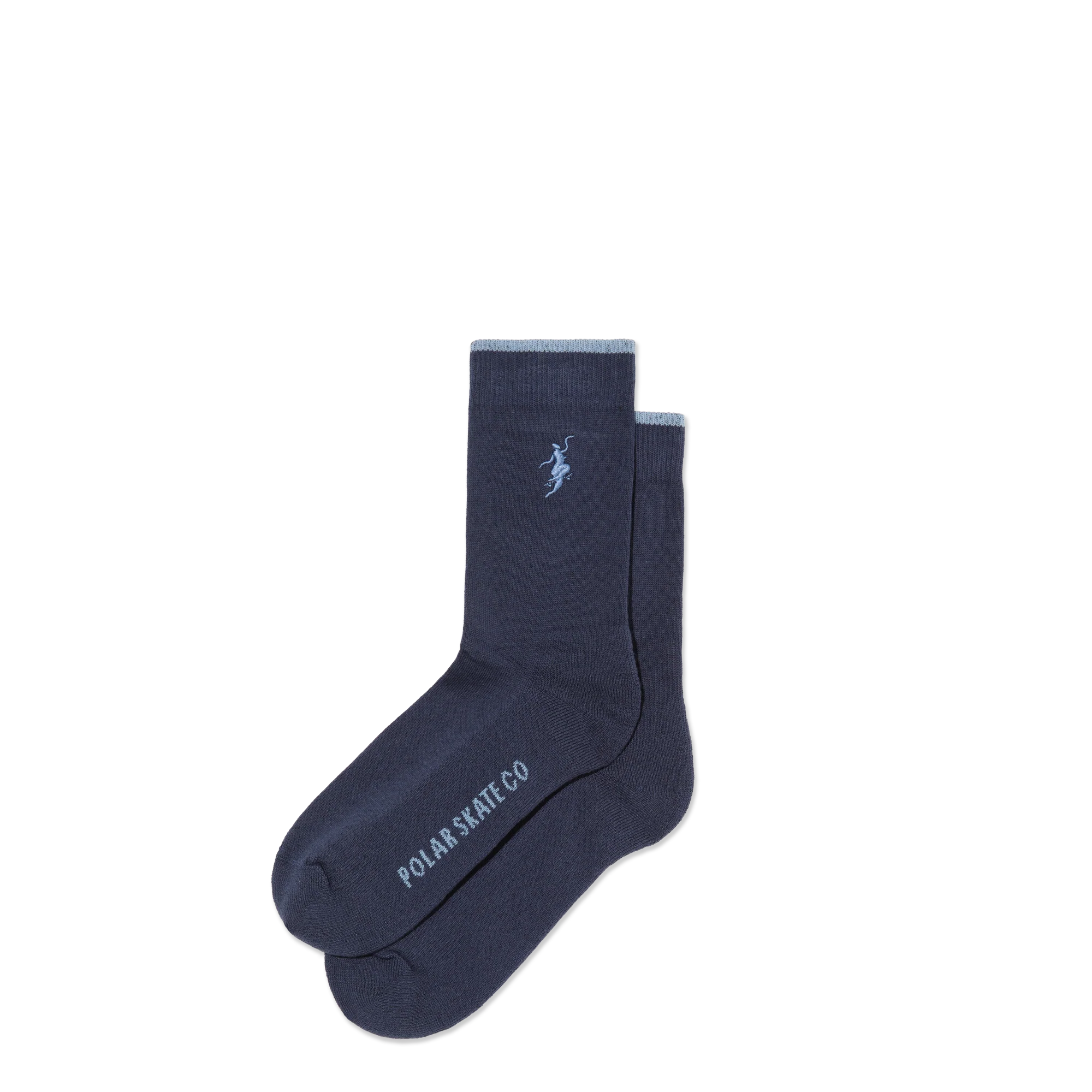 Polar No Complies Forever Business Socks Navy Light Blue