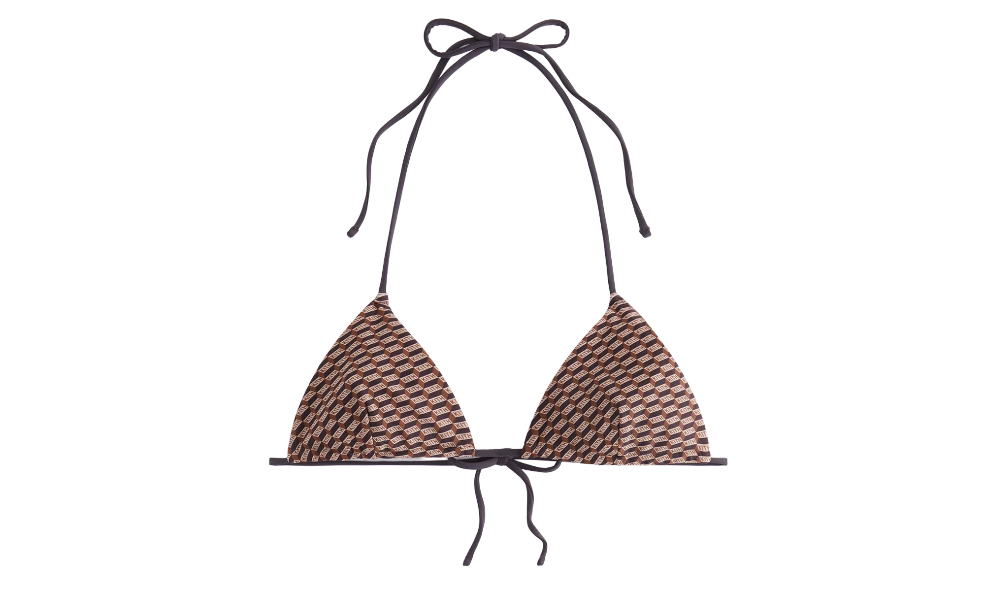Talia Ii Monogram Tie Top "Brown" khw070070 210