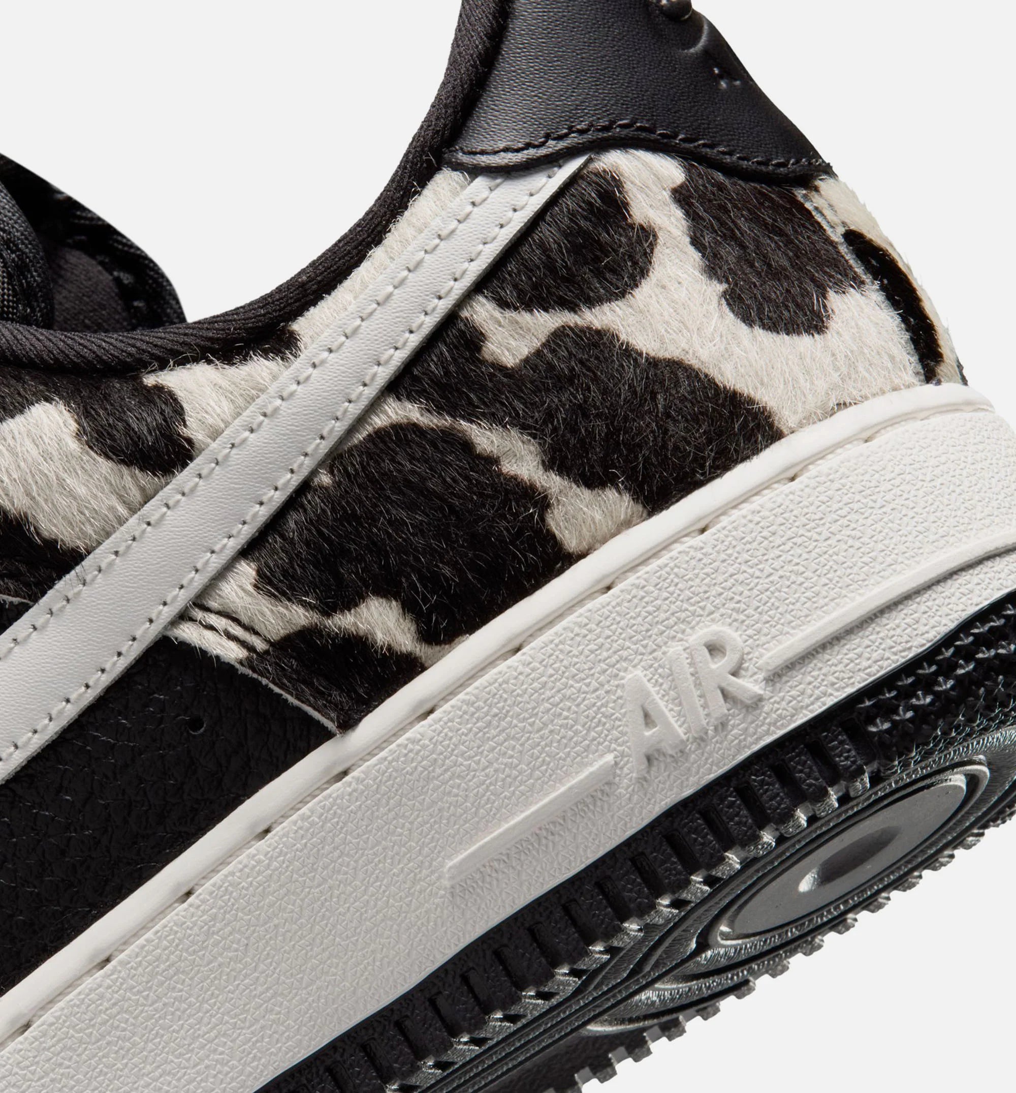 Air Force 1 Low Cow Print Womens Lifestyle Shoe Black Phantom Black