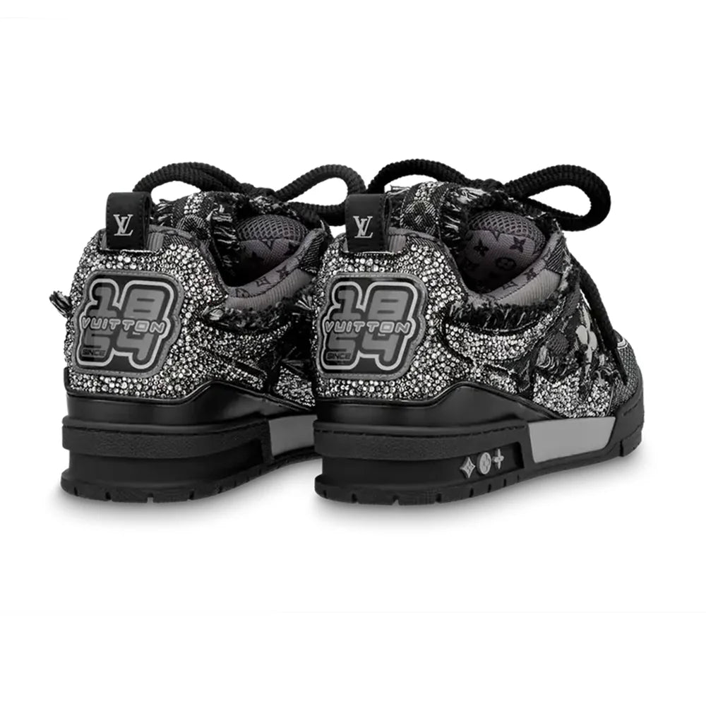 LV Skate Sneaker Black Swarovski Crystals