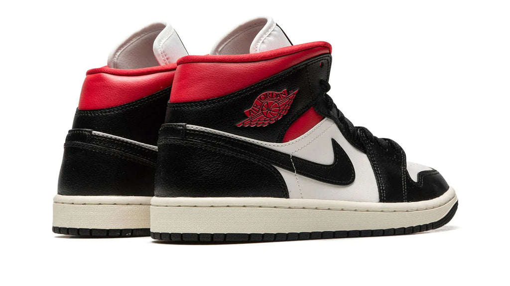 AIR JORDAN 1 MID WMNS Black Gym Red Sail