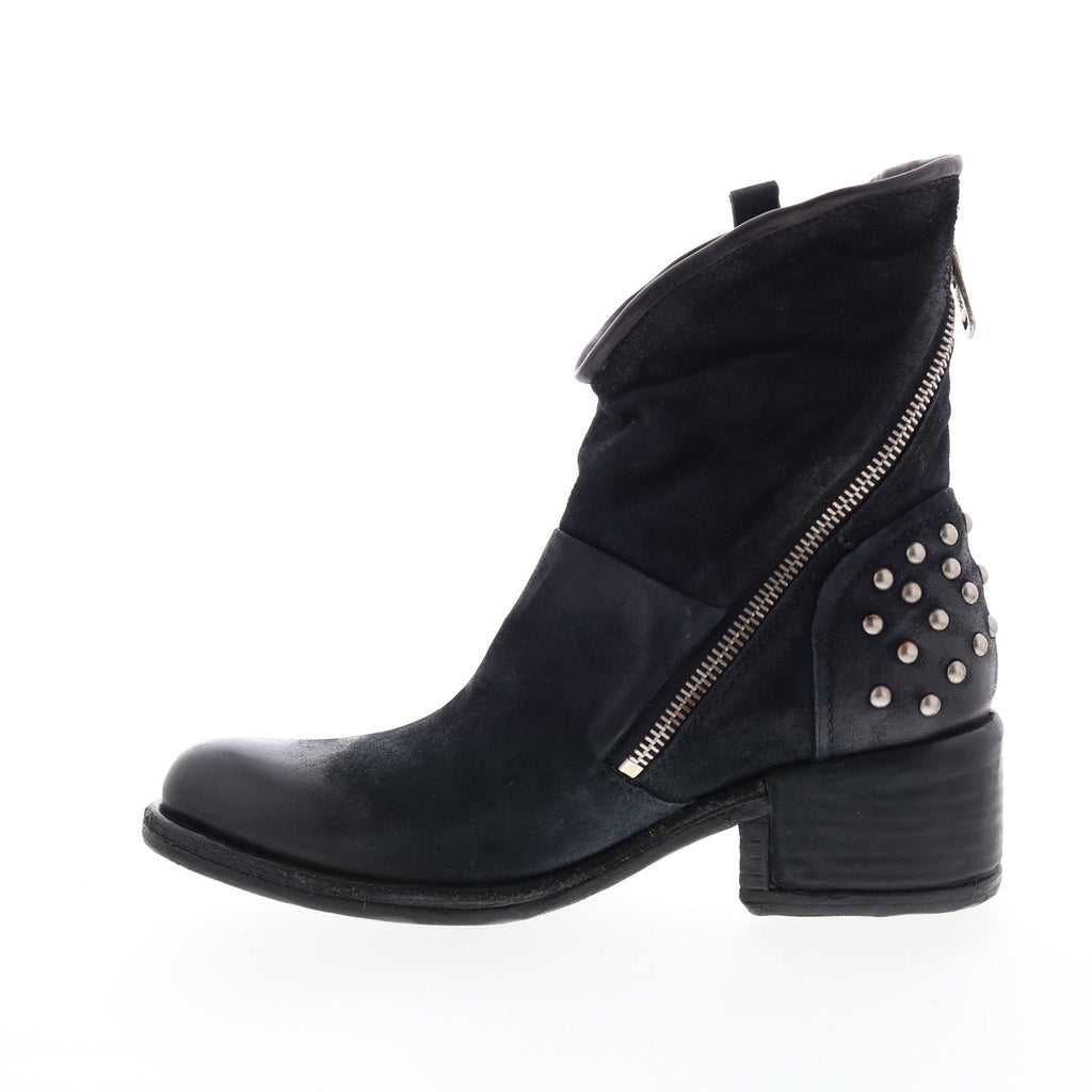 Orrin 548204-301 Womens Black Leather Zipper Casual Dress Boots