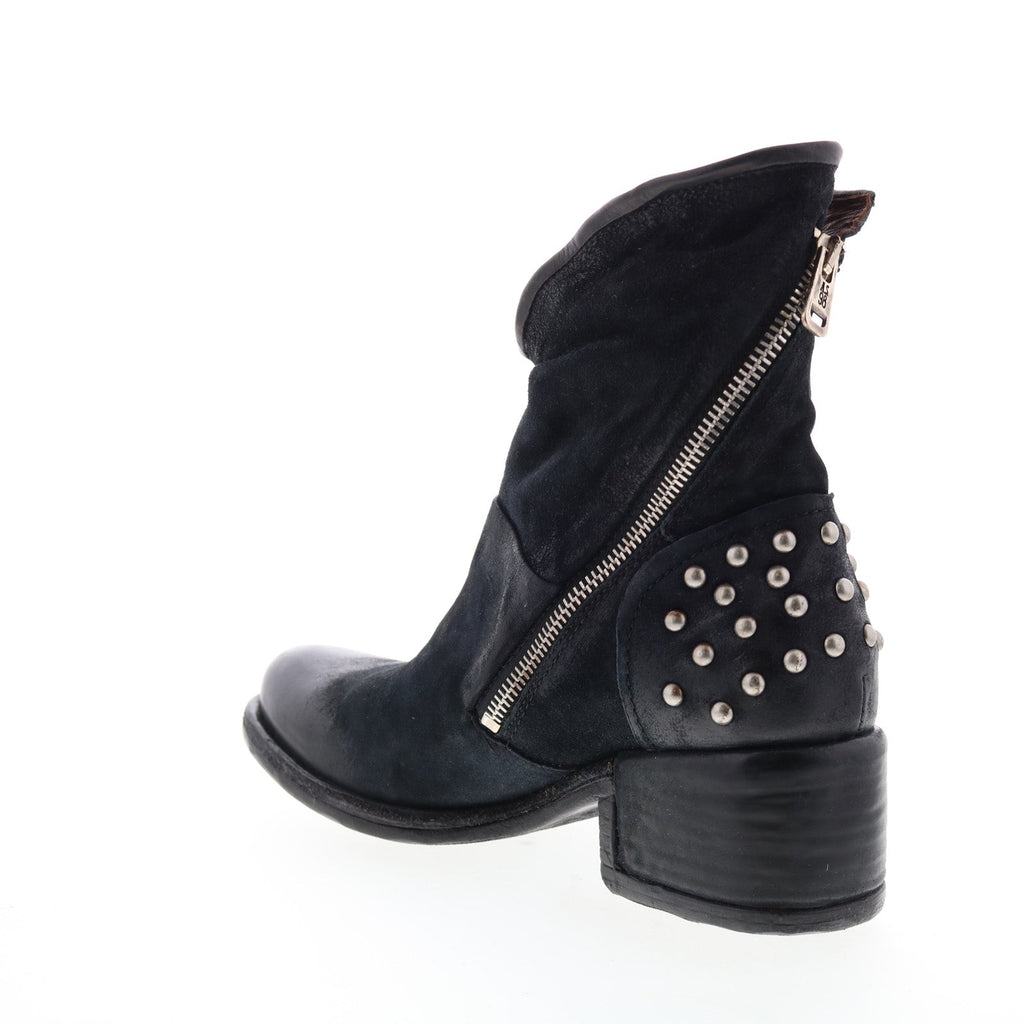 Orrin 548204-301 Womens Black Leather Zipper Casual Dress Boots