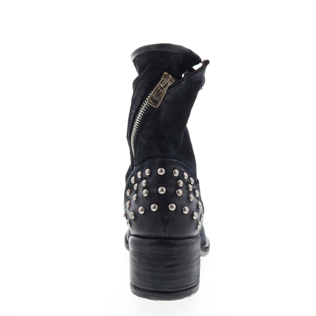 Orrin 548204-301 Womens Black Leather Zipper Casual Dress Boots