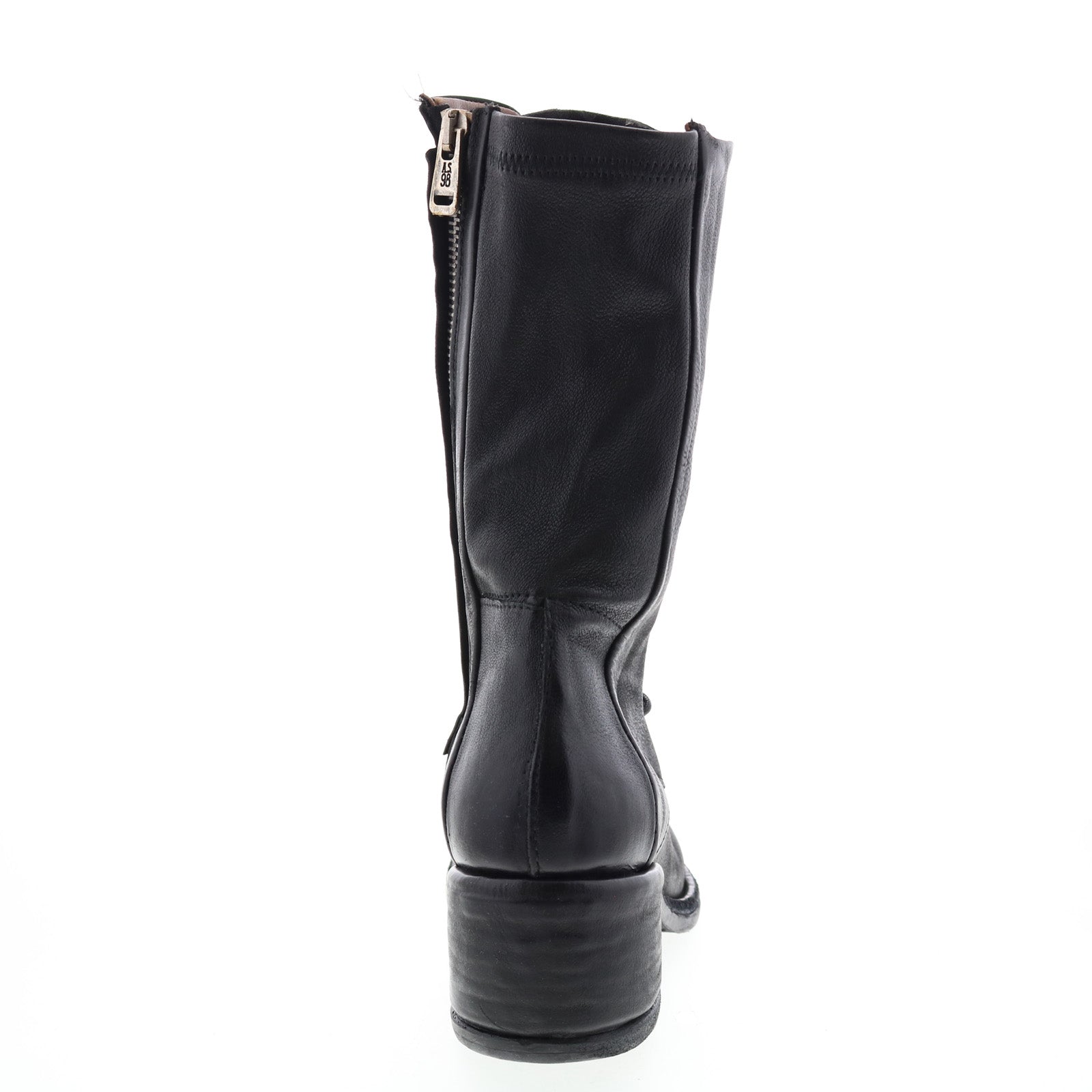 Opie 548213-201 Womens Black Leather Lace Up Casual Dress Boots