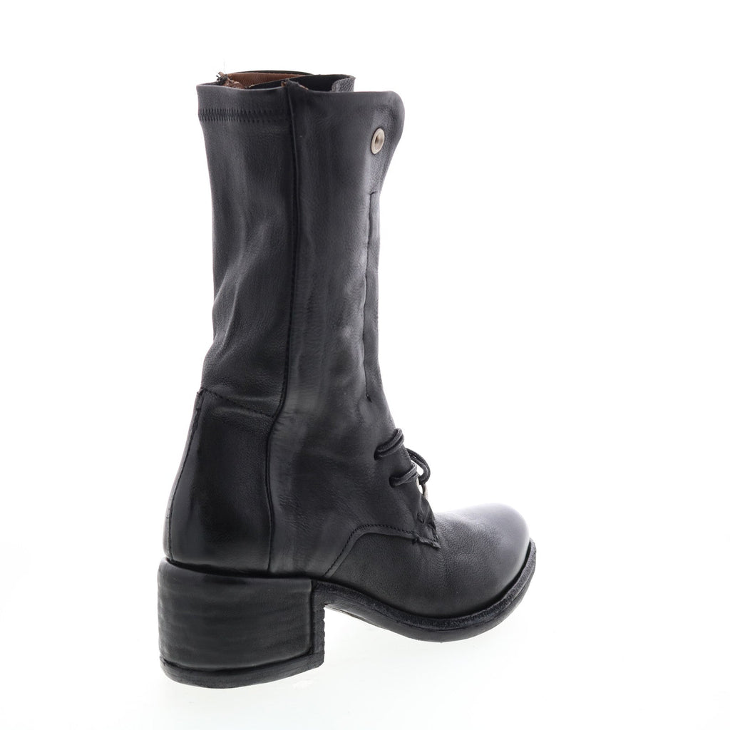Opie 548213-201 Womens Black Leather Lace Up Casual Dress Boots