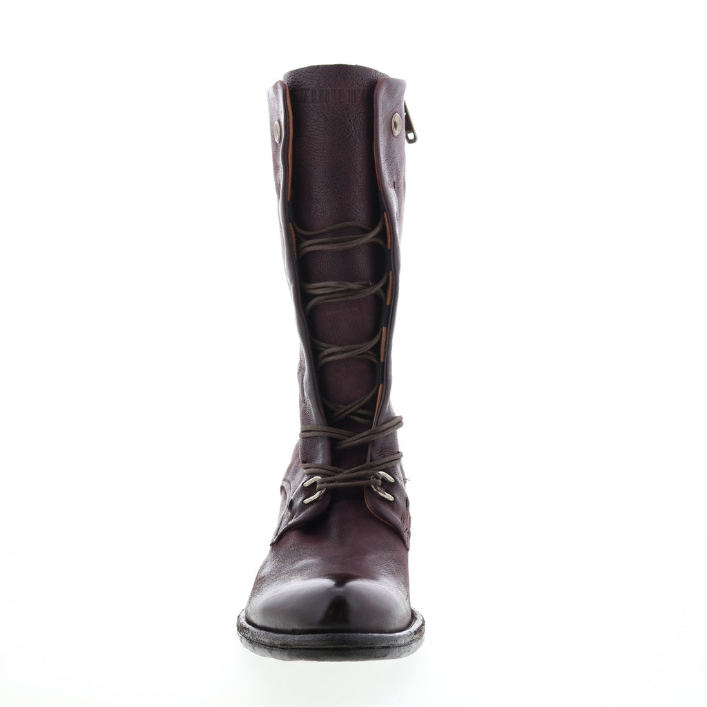 Opie 548213-201 Womens Burgundy Leather Lace Up Casual Dress Boots