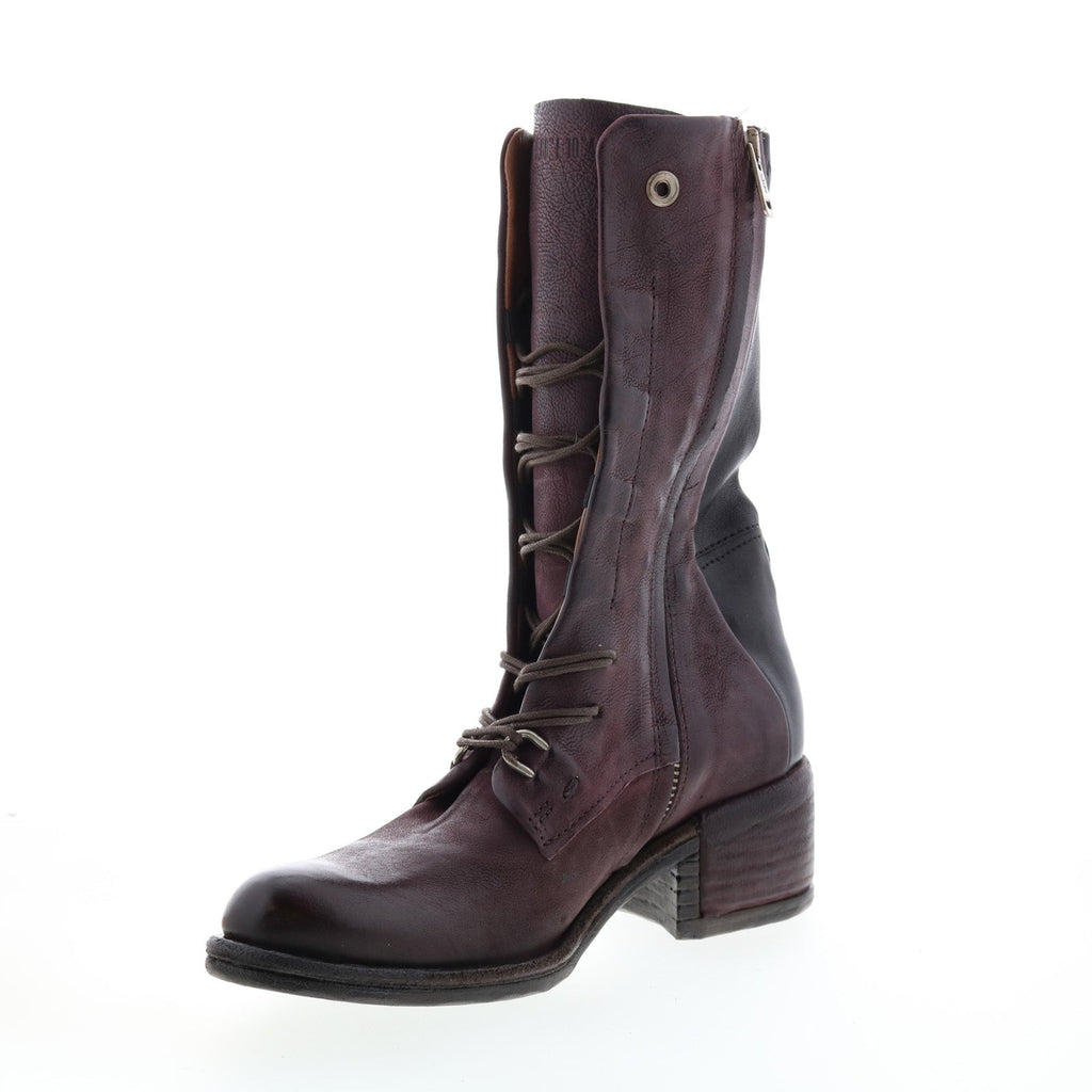 Opie 548213-201 Womens Burgundy Leather Lace Up Casual Dress Boots