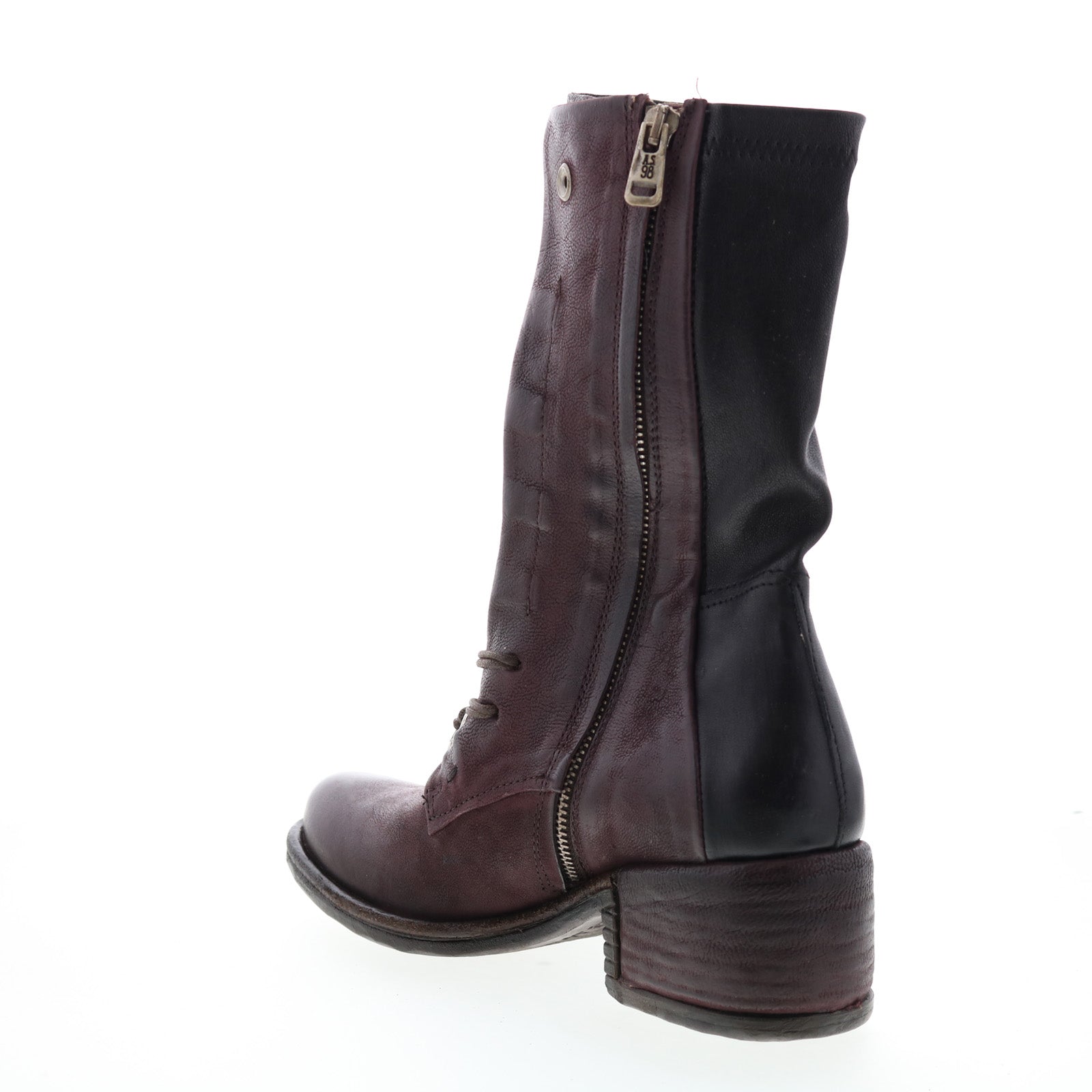 Opie 548213-201 Womens Burgundy Leather Lace Up Casual Dress Boots