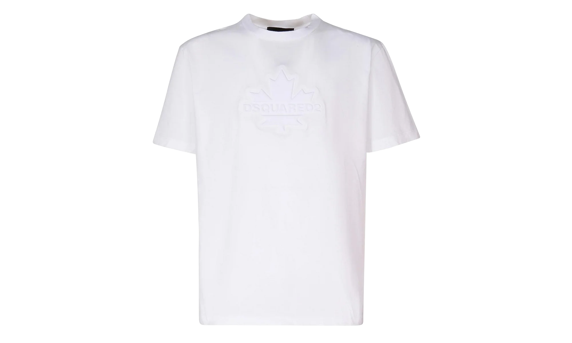 Leaf Skater Cotton T-Shirt "White" S74GD1231S23009100