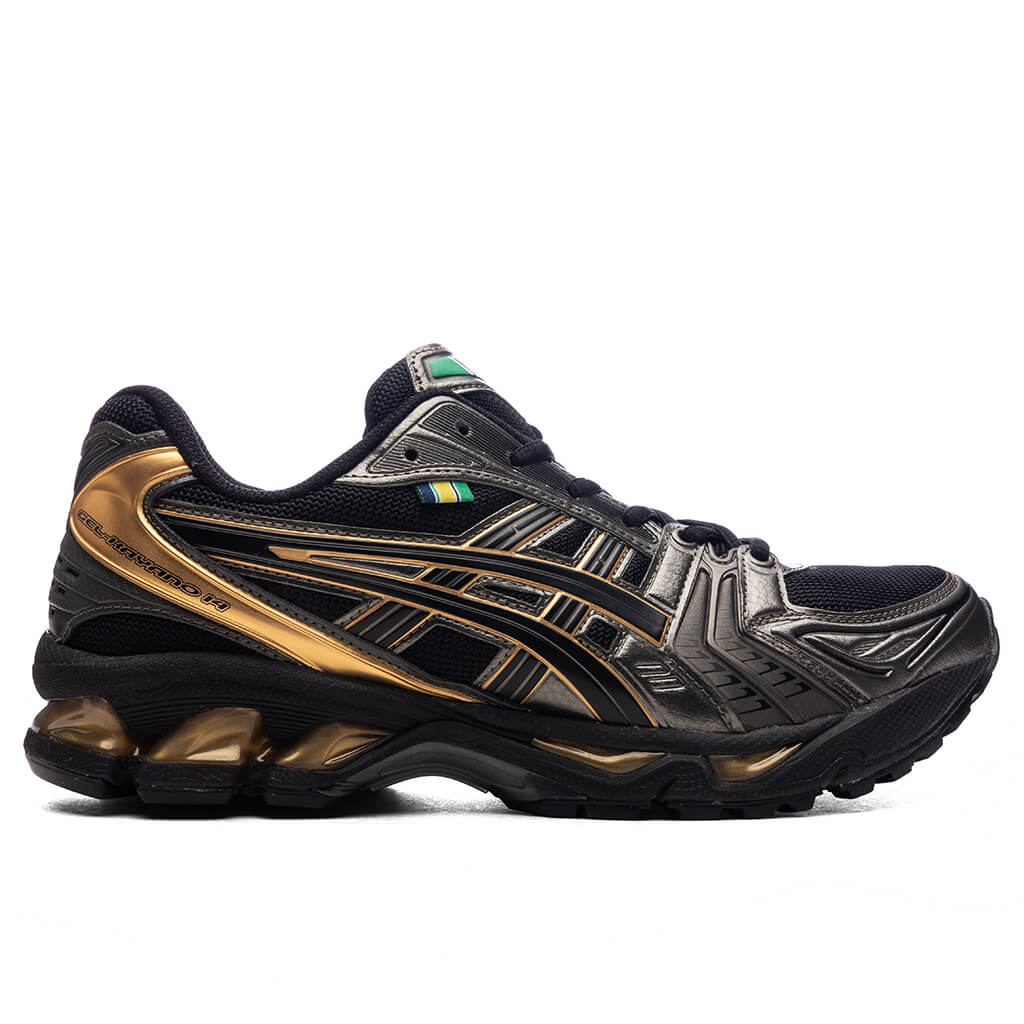 Asics x Ayrton Senna Gel Kayano 14 Black Pure Gold