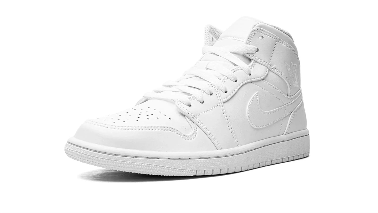 Air Jordan 1 Mid Triple White