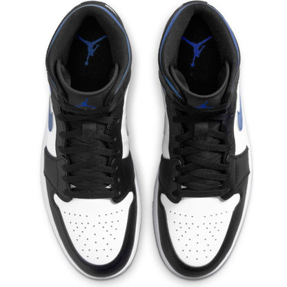 Men's Air Jordan 1 Mid "White Black Racer Blue"