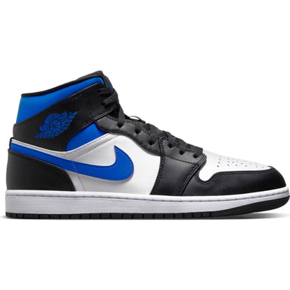 Men's Air Jordan 1 Mid "White Black Racer Blue"