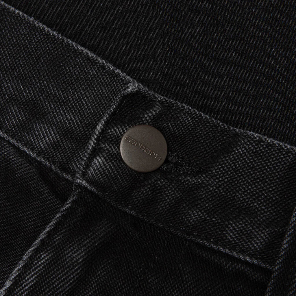 OG Double Knee Short Black Stone Washed