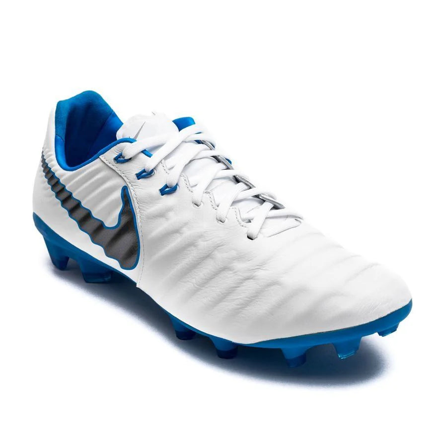 Nike Legend 7 Pro FG Mens Soccer Cleats White Grey Blue