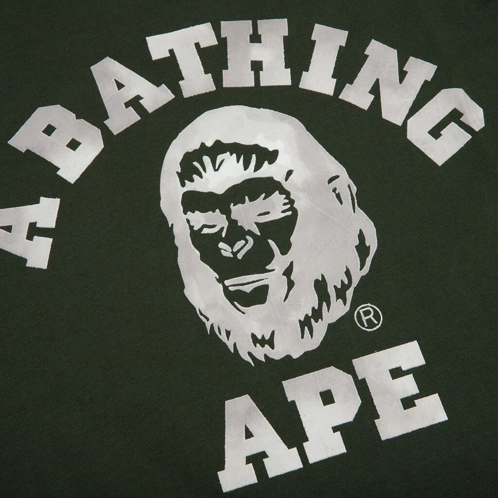 Bape College Graphic Tee Green