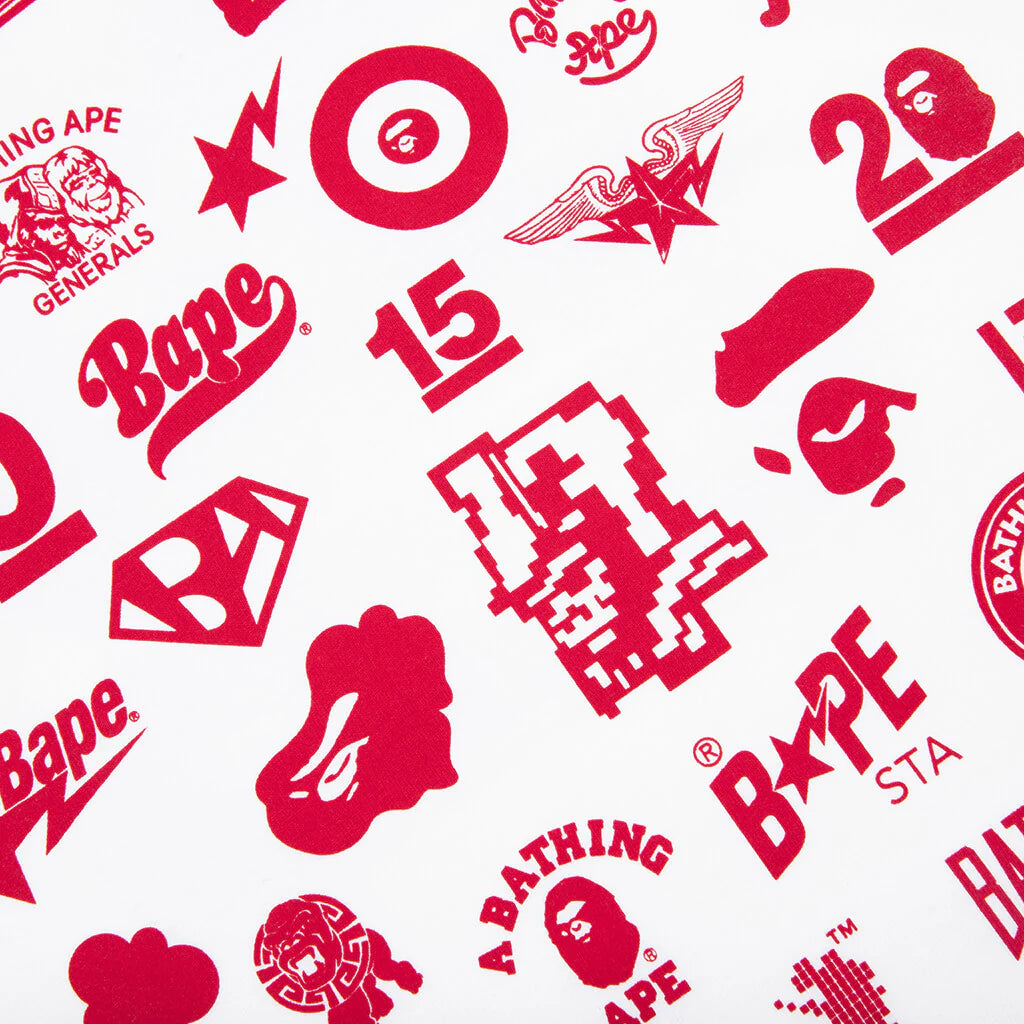 Bape 30 Th Anniversary Tee 2 White Red