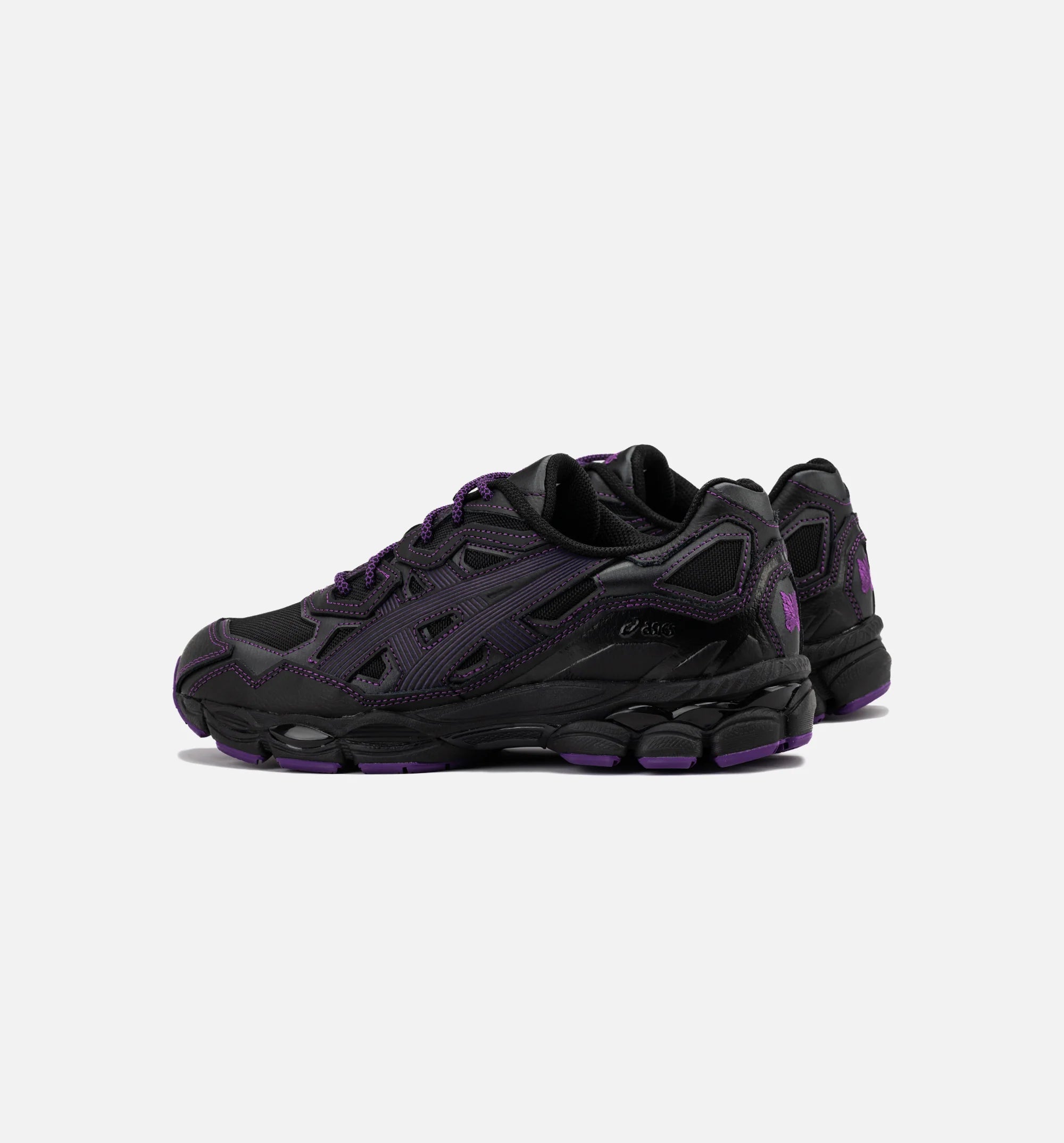Needles Gel NYC Mens Running Shoe Black Purple