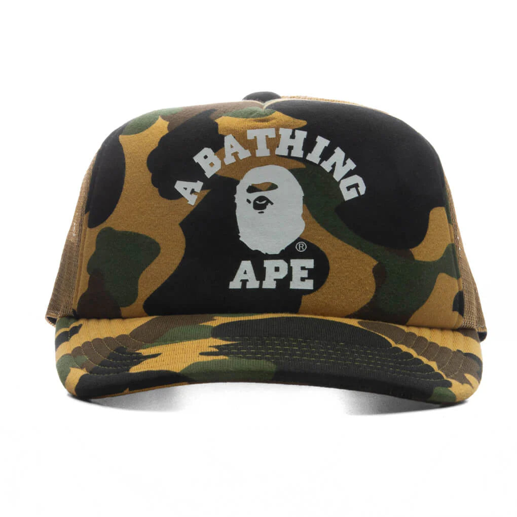 1st Camo College Mesh Cap Yellow