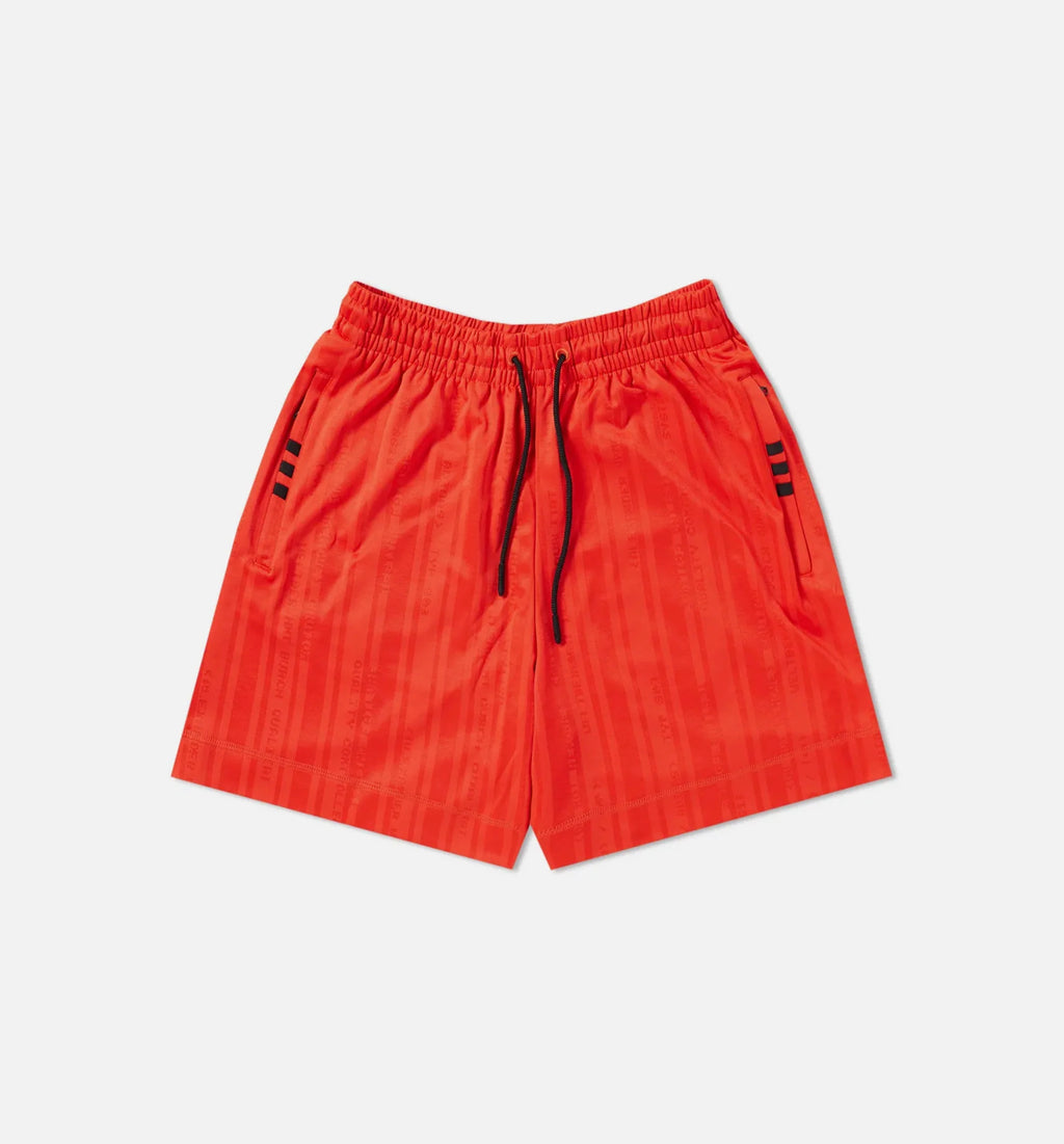adidas Originals X Alexander Wang Mens Soccer Shorts Red Black