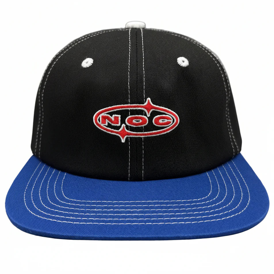 Nocturnal Chrome Snapback Hat Black Blue