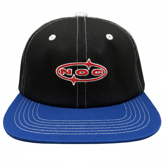 Nocturnal Chrome Snapback Hat Black Blue