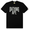Wild Leopard Pattern NYC Logo Tee Black Gray