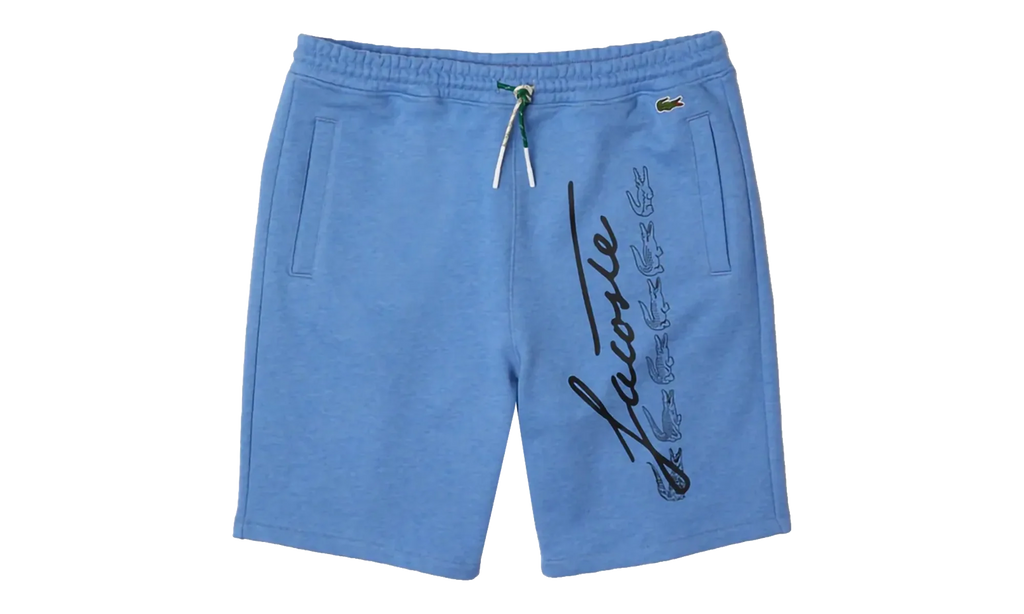 Signature Print Cotton Fleece Shorts "Blue Chine / Black" GH2640 HG3