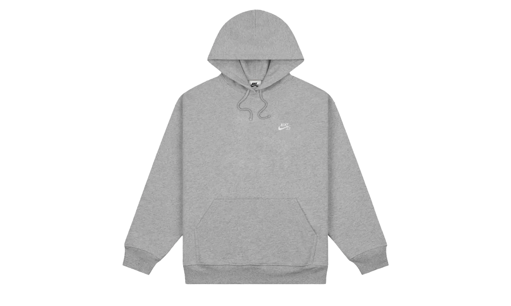 SB Fleece Pullover Skate Hoodie "Dark Grey Heather / White" FV7351 063