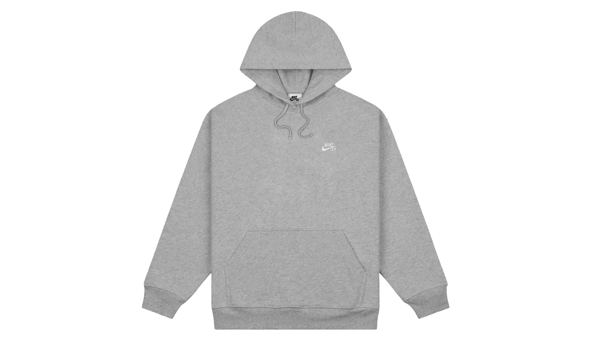 SB Fleece Pullover Skate Hoodie "Dark Grey Heather / White" FV7351 063