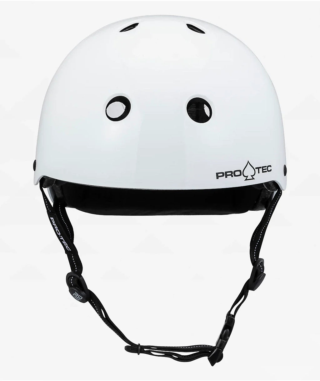 Protec Low Pro Matte Helmet Gloss White