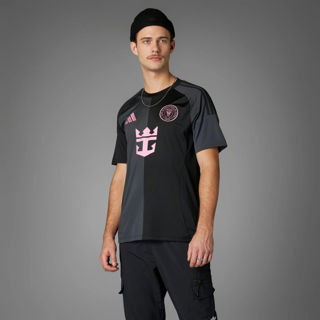 adidas Mens Inter Miami CF Messi Away Jersey 25 26 Black