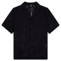 All Over Crochet Shirt Jet Black