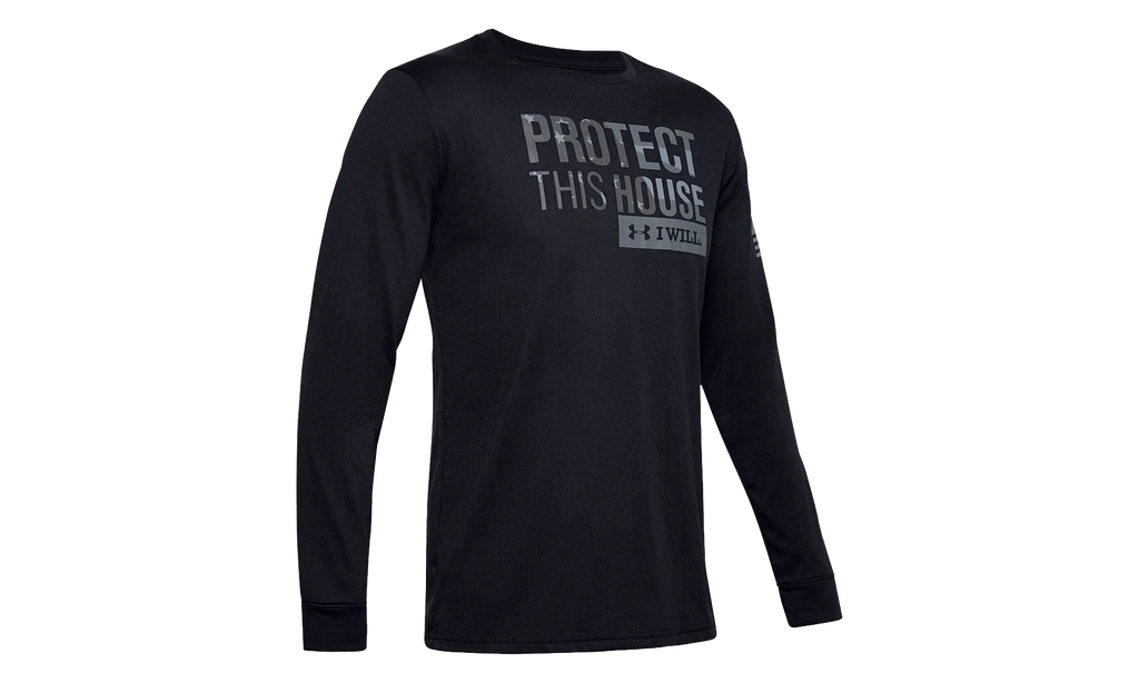 Freedom Protect This House Long Sleeve Tee "Black / Graphite / Steel" 1333370 001