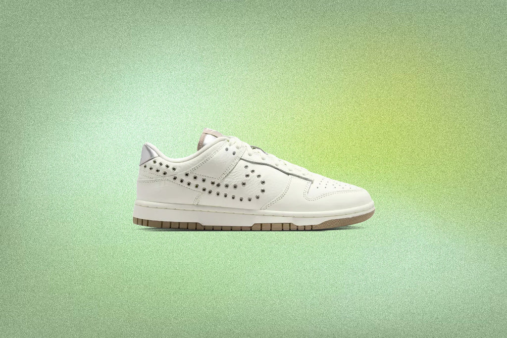 Womens Dunk Low Sail Metallic Silver Mink Brown