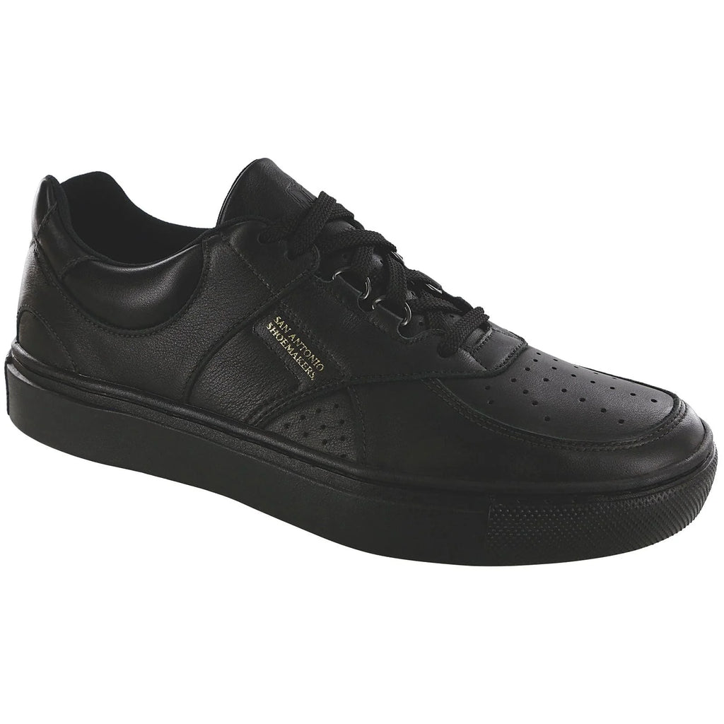 Men's High Street Lace Up Sneaker in Matte Black