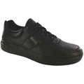 Men's High Street Lace Up Sneaker in Matte Black