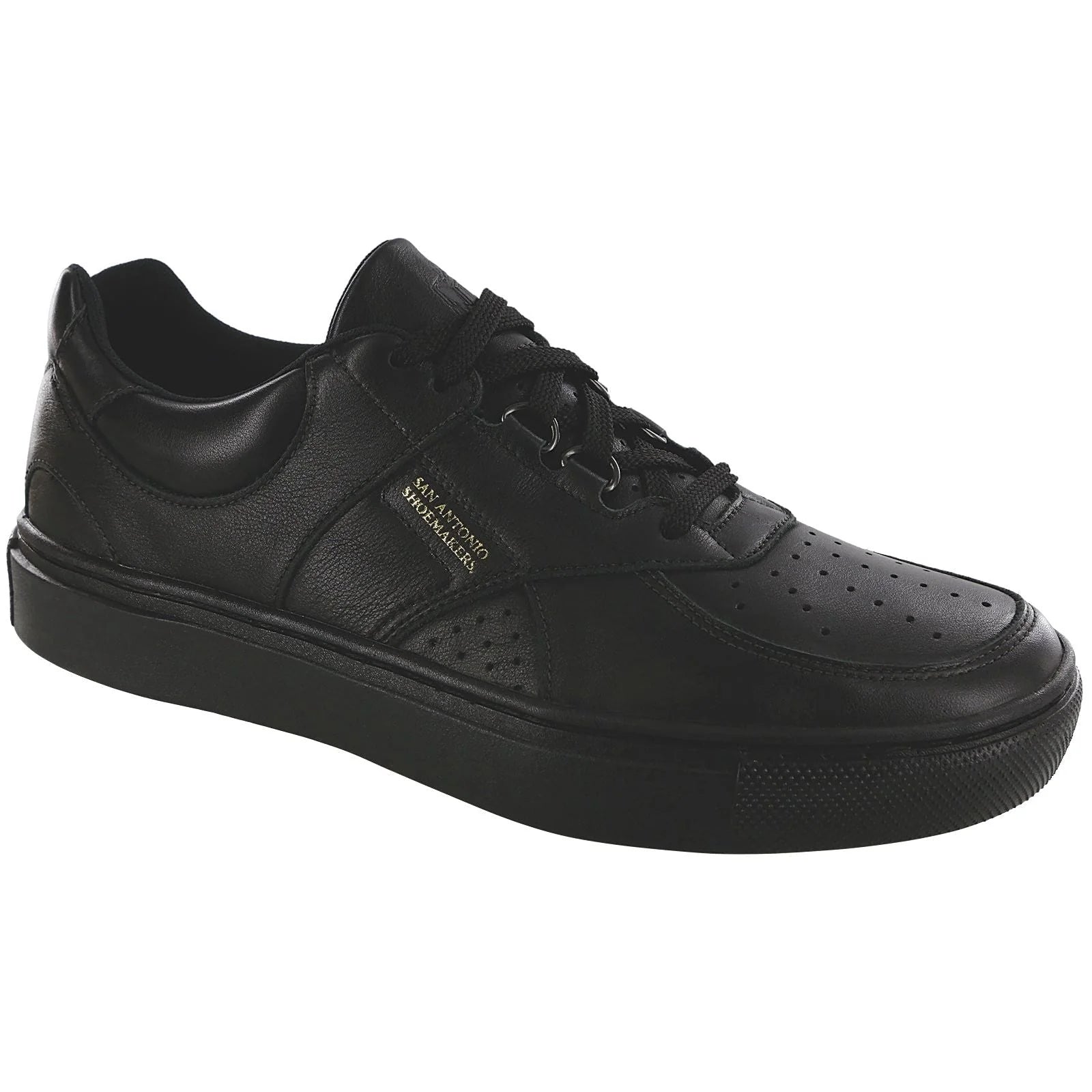 Men's High Street Lace Up Sneaker in Matte Black