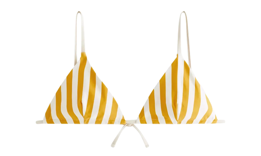 Lucia II Kith Stripe Triangle Top WMNS "Pastel Yellow" KITH122